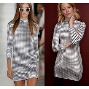 Ralph Lauren Collection Purple Label Mini Dress Long Sleeve Mock Neck Runway S